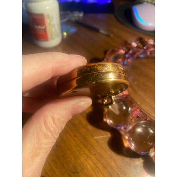 Vtg REUGE Swiss Music Box Pendant Necklace | Plays "Somewhere My Love" | Romanti - Picture 8 of 11